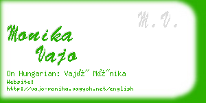 monika vajo business card